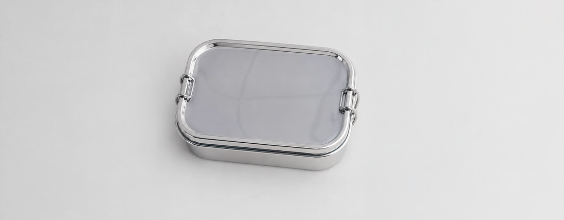 Lekvrije RVS lunchbox met divider | Talli