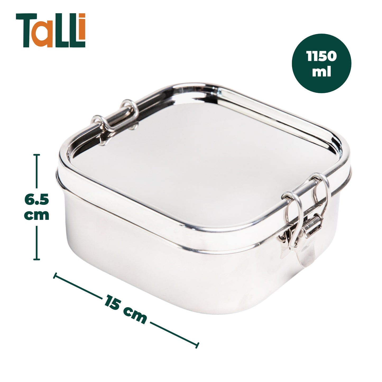 Stainless Steel Lunch Box Leakproof Square