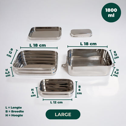 3-in-1 Stainless Steel Lunch Box