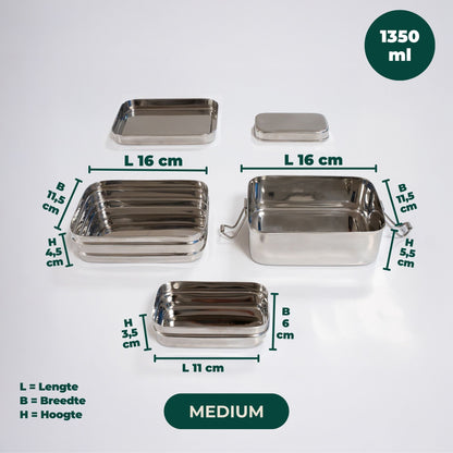 3-in-1 Stainless Steel Lunch Box