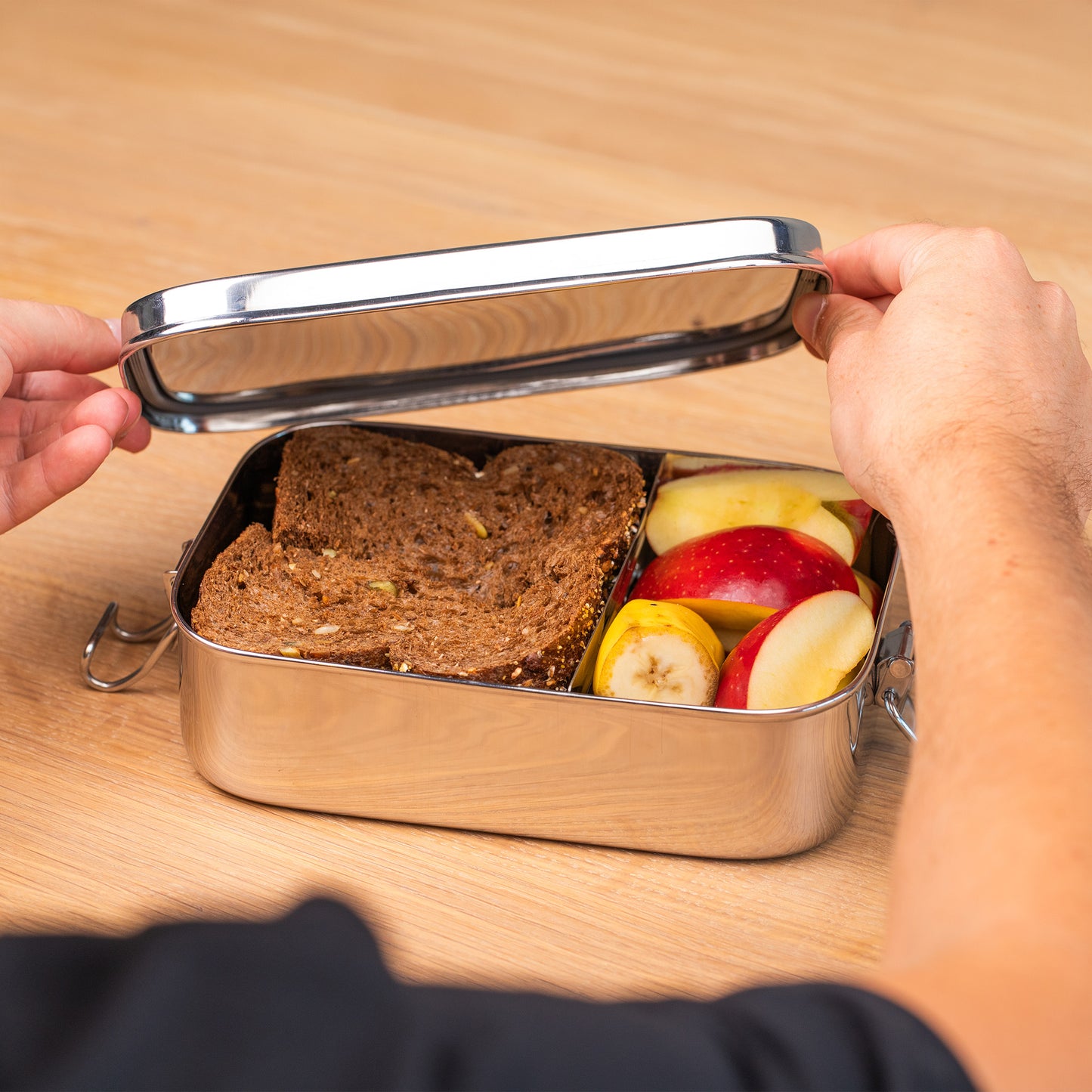Stainless Steel Leakproof Lunchbox Large (+divider)