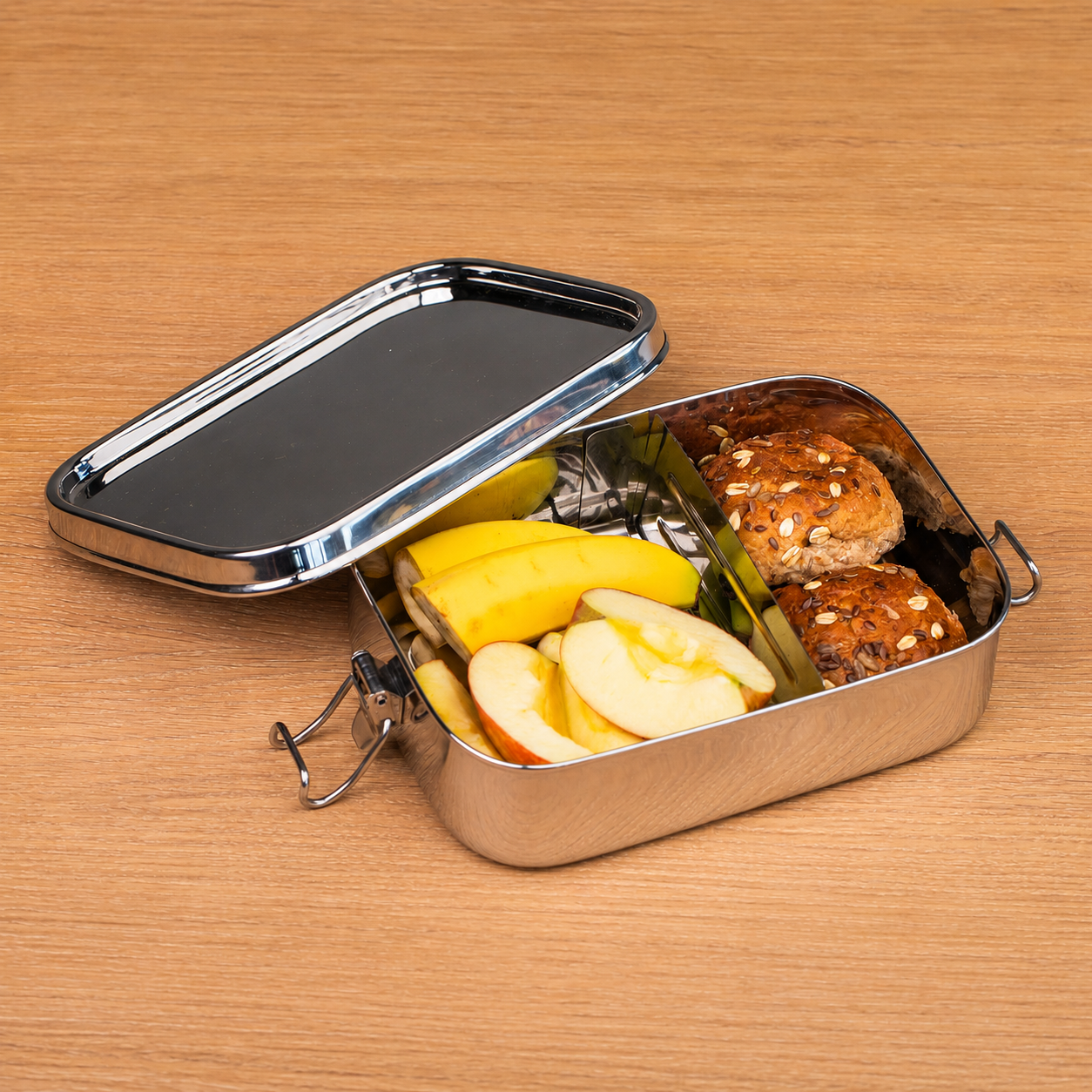 Stainless Steel Leakproof Lunchbox Large (+divider)