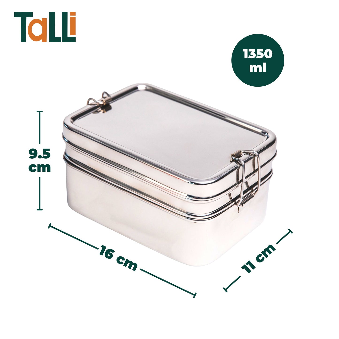 3-in-1 Stainless Steel Lunch Box