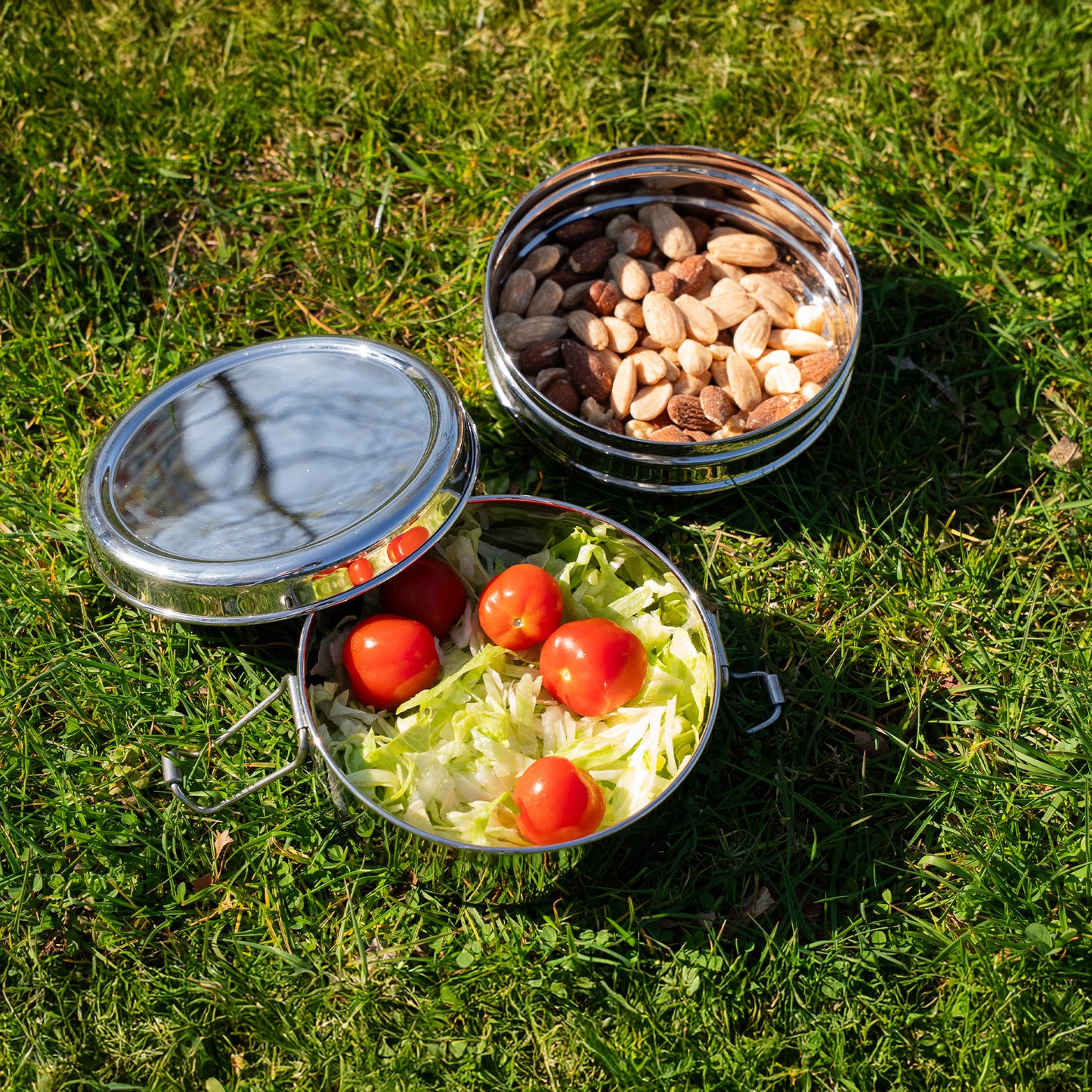 Stainless Steel Lunch Box Round (Bento)