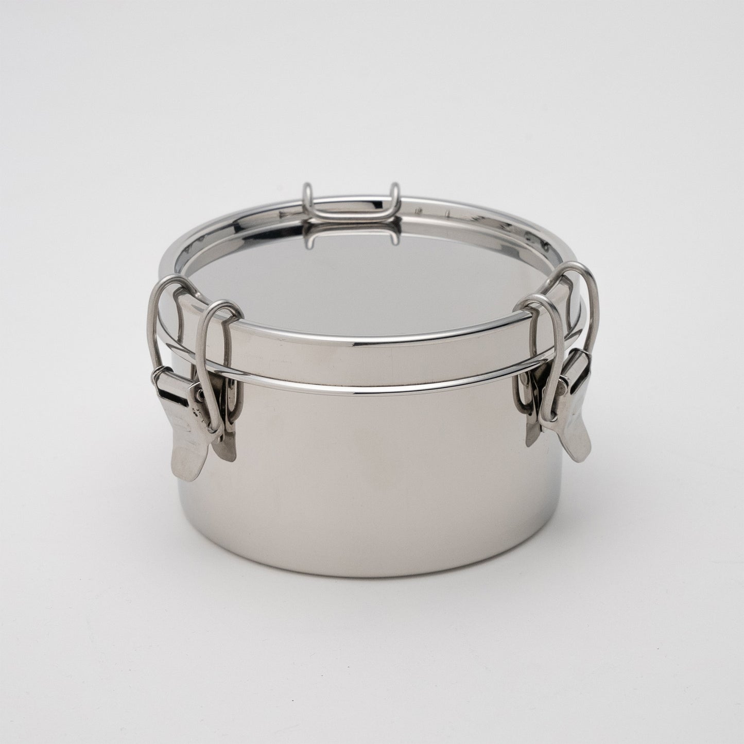 Stainless steel lunch box leak-proof round
