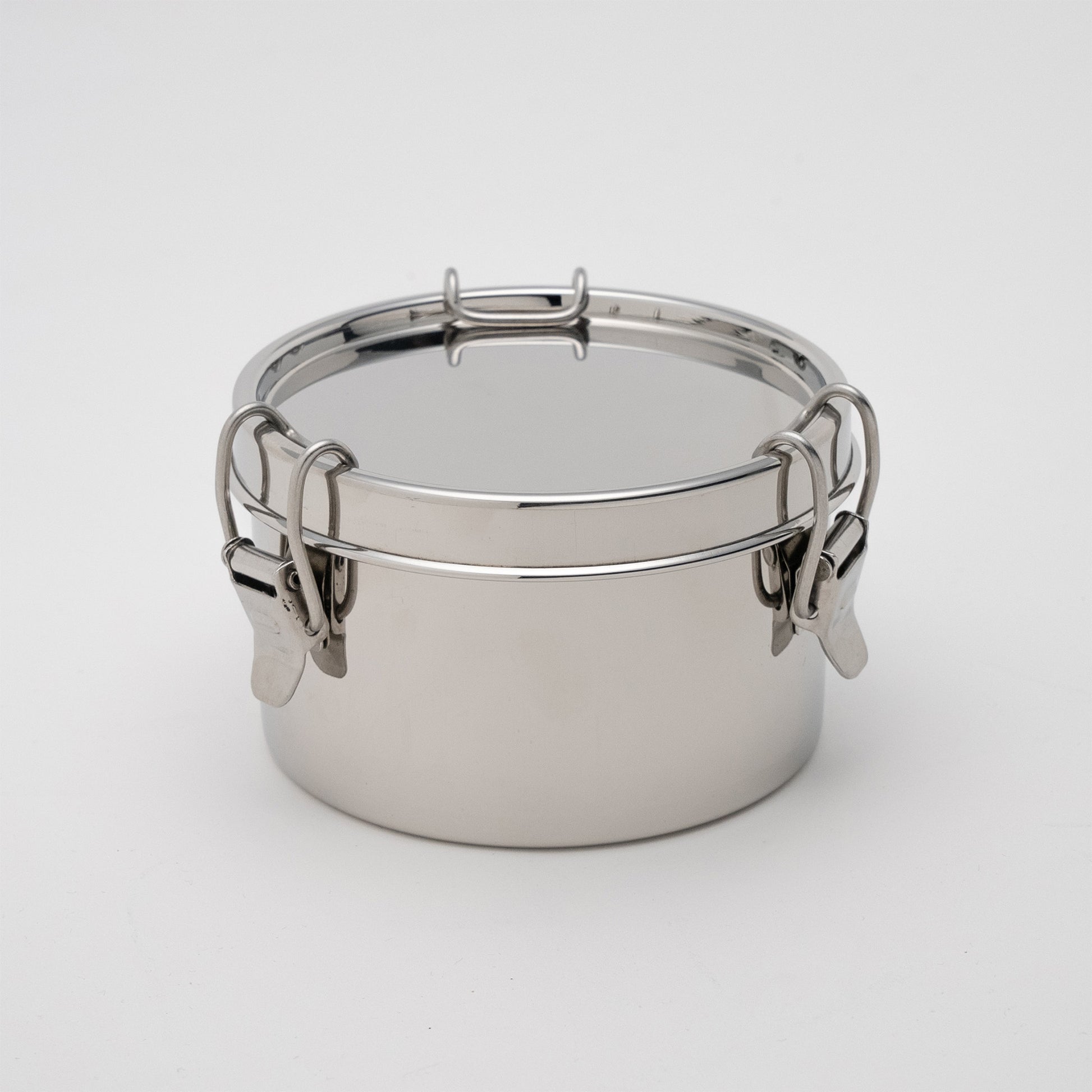 Stainless steel lunch box leak-proof round